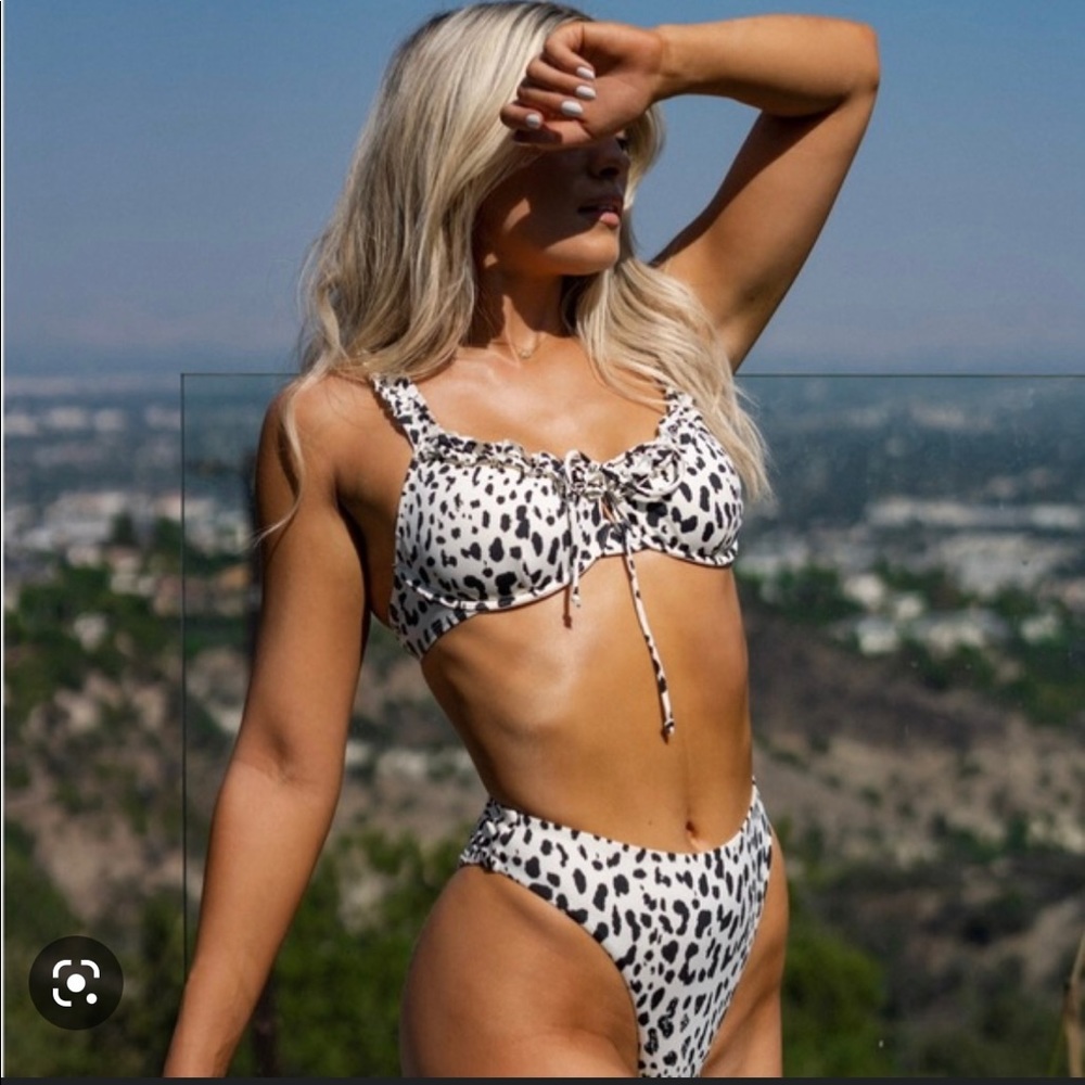 Toluca Swim Angelina Top Leopardus